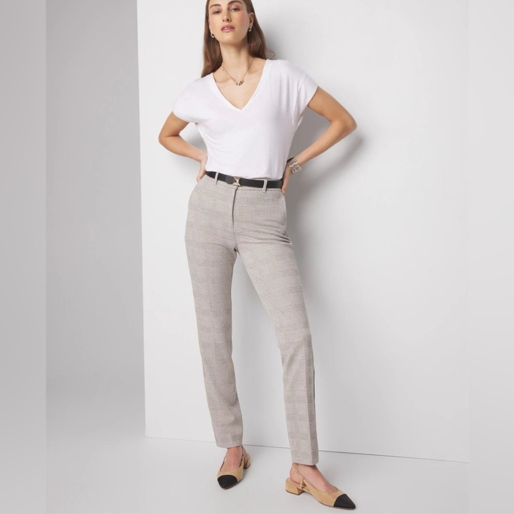 White House Black Market The Skinny Ankle Pants Plaid Business Casual Career 2 - Picture 14 of 14